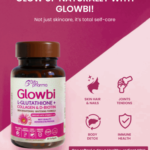 Glowbi Vitamin-Rich Skin Whitening Softgels – 30 Capsules for radiant and glowing skin