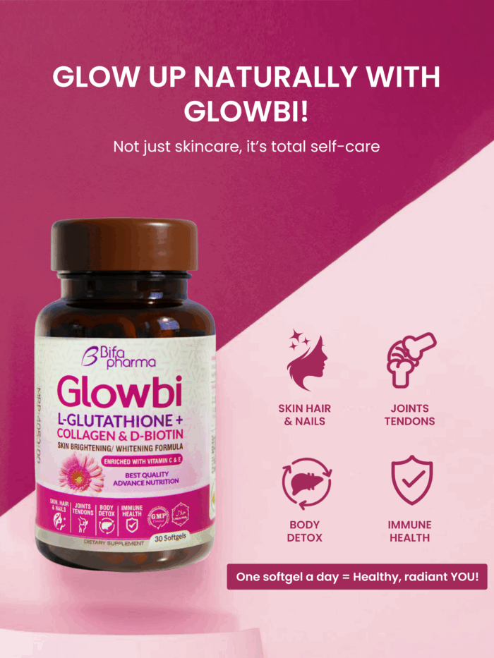 Glowbi Vitamin-Rich Skin Whitening Softgels – 30 Capsules for radiant and glowing skin